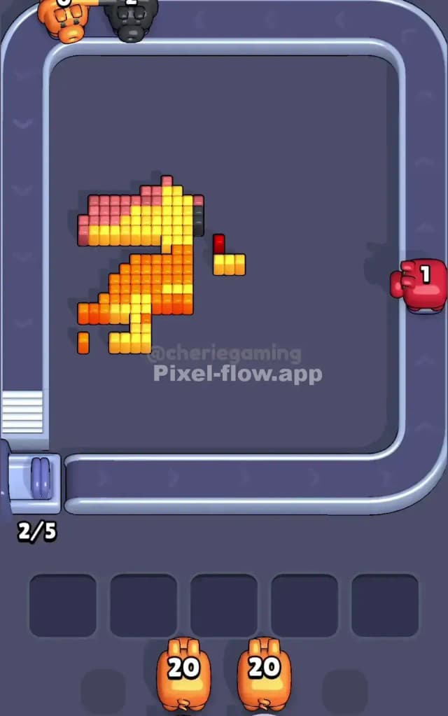 Pixel Flow Level 381 Solution 3