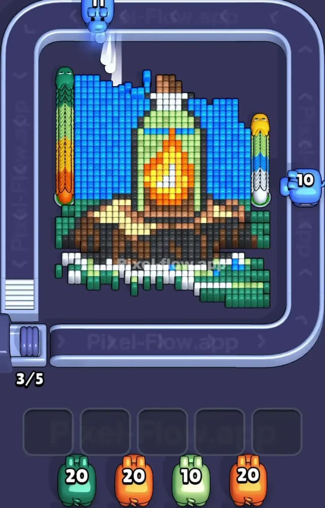 Pixel Flow Level 1392 Solution 1