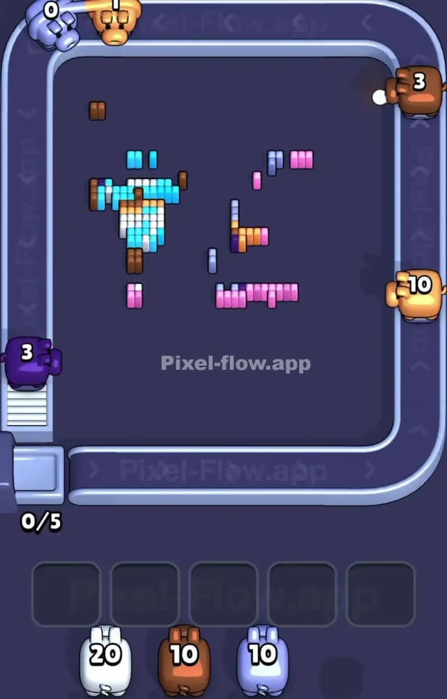 Pixel Flow Level 1385 Solution 3