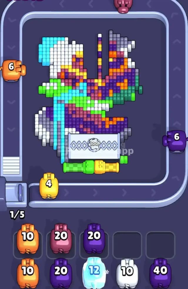 Pixel Flow Level 1768 Solution 2