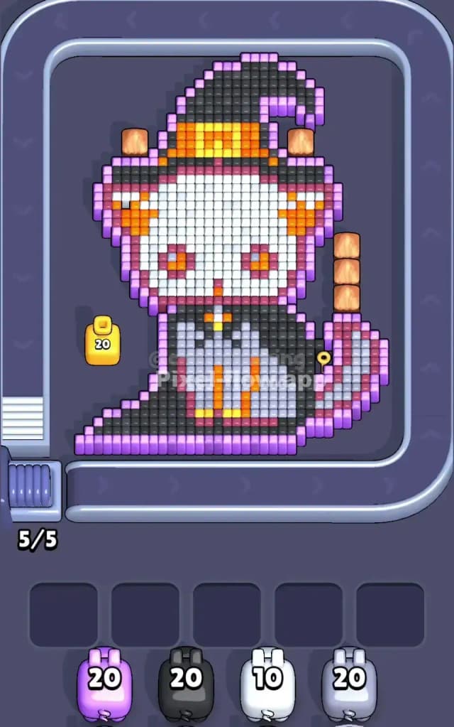 Pixel Flow Level 345 Gameplay