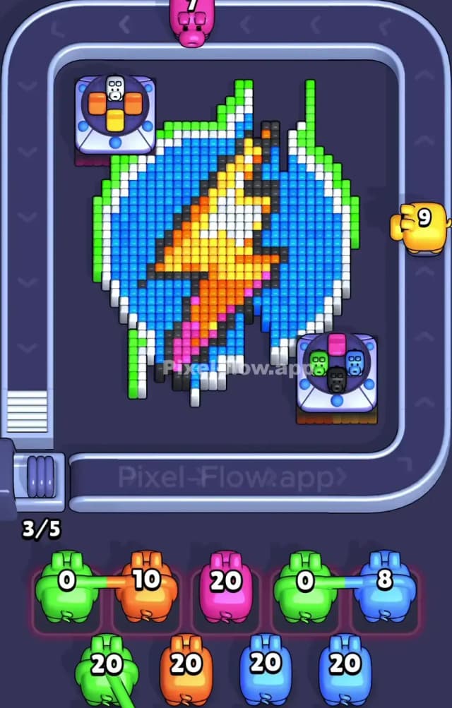 Pixel Flow Level 932 Solution 1