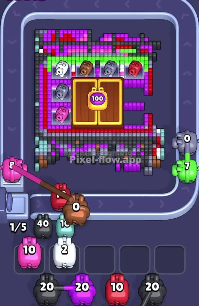 Pixel Flow Level 1733 Solution 1