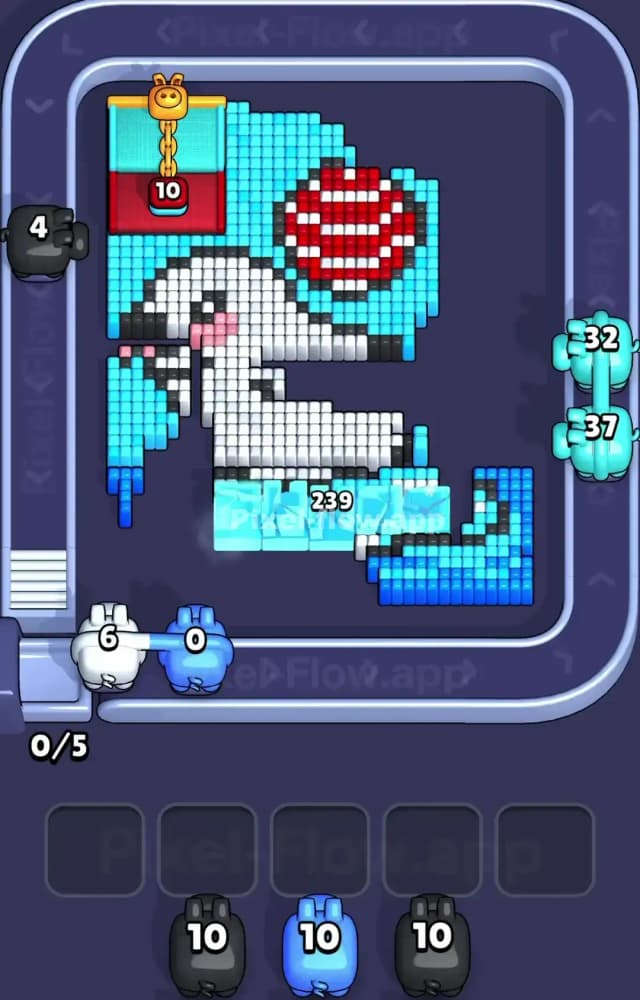 Pixel Flow Level 1206 Solution 2