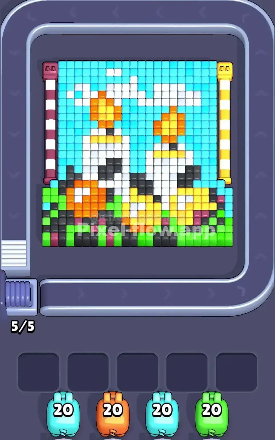 Pixel Flow Level 77 Screenshot