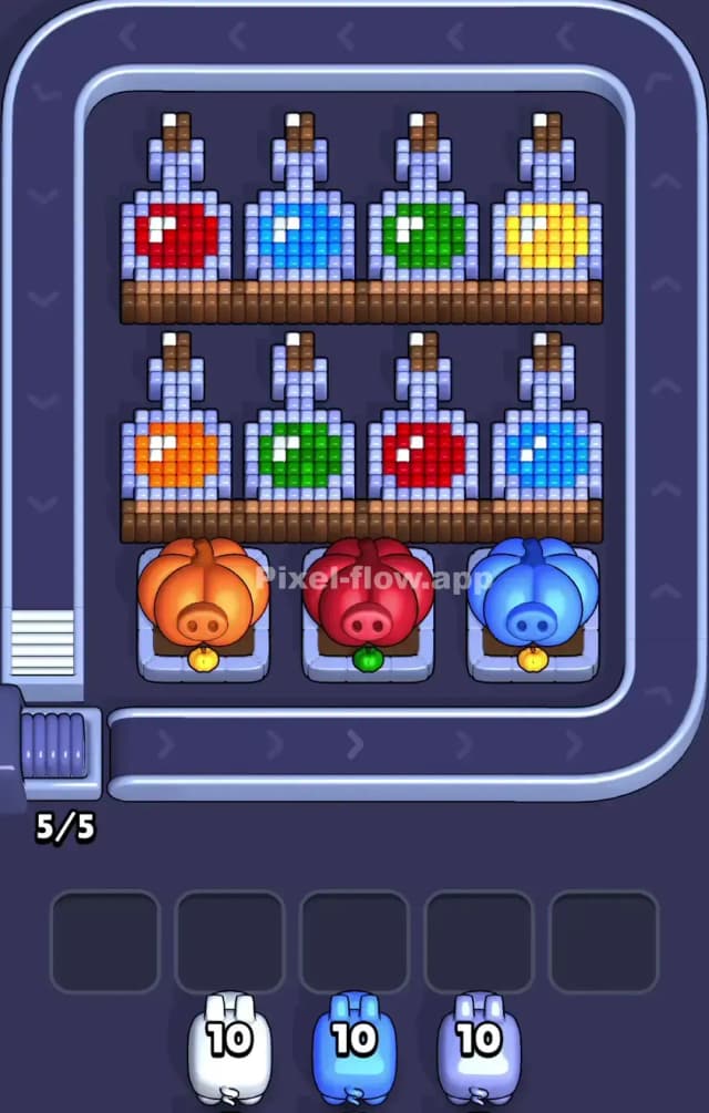 Pixel Flow Level 844 Gameplay