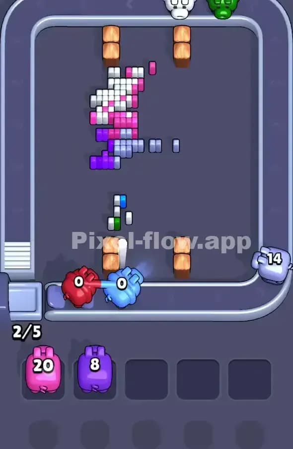 Pixel Flow Level 389 Solution 3