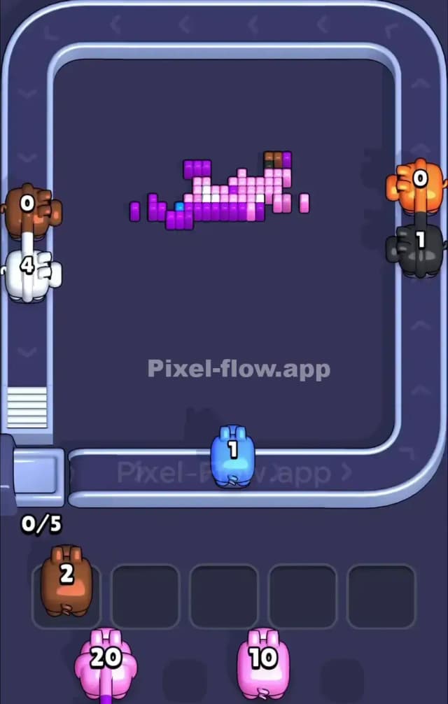 Pixel Flow Level 909 Solution 3