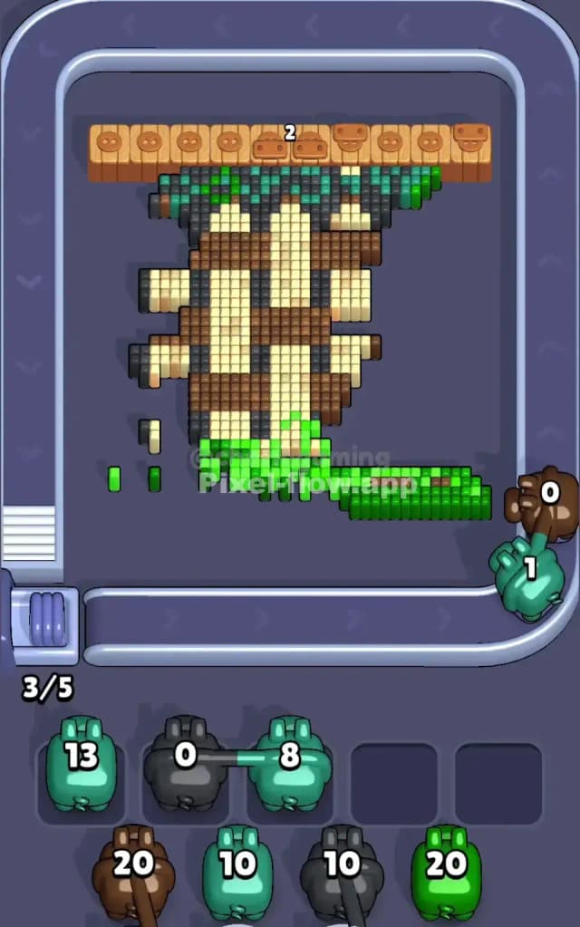 Pixel Flow Level 671 Solution 2