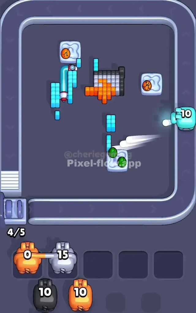 Pixel Flow Level 586 Solution 3