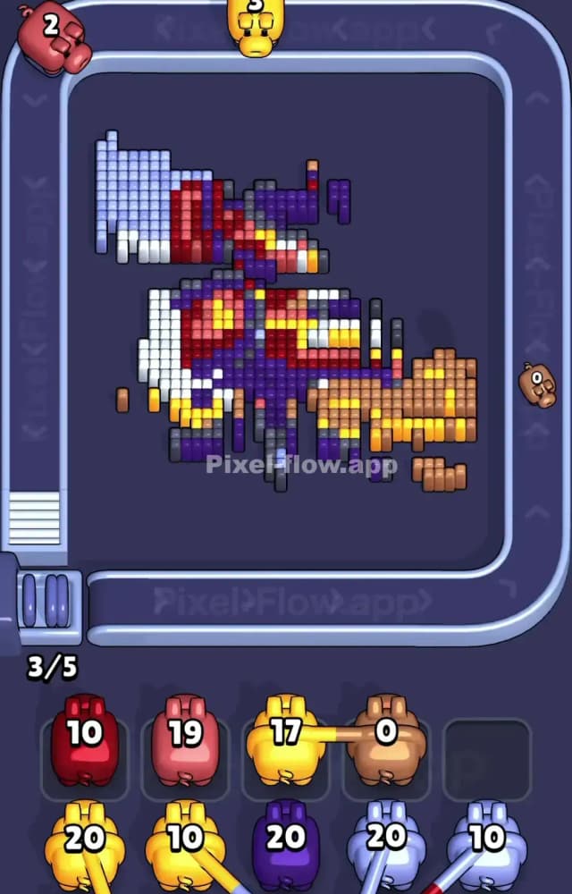 Pixel Flow Level 1487 Solution 2