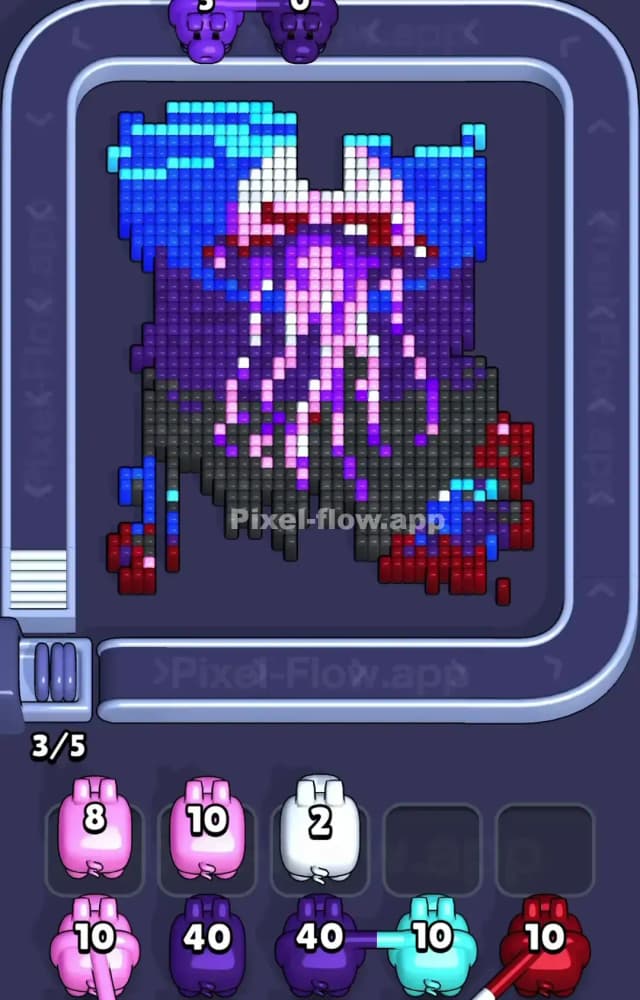 Pixel Flow Level 1360 Solution 1