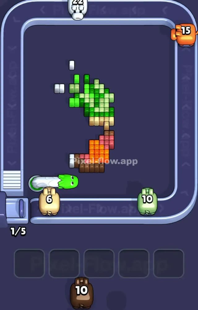 Pixel Flow Level 1101 Solution 3