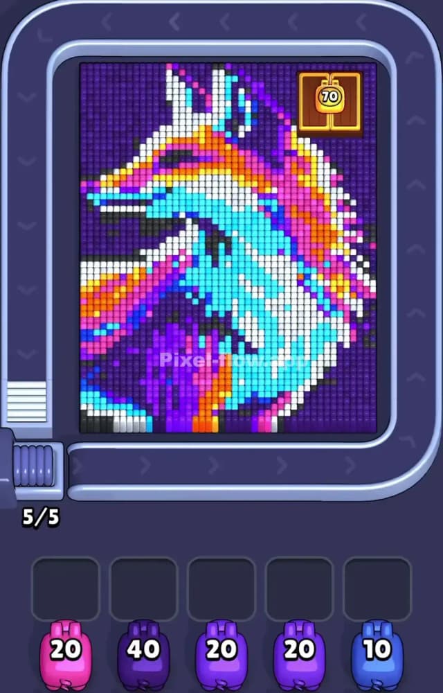 Pixel Flow Level 1185 Gameplay