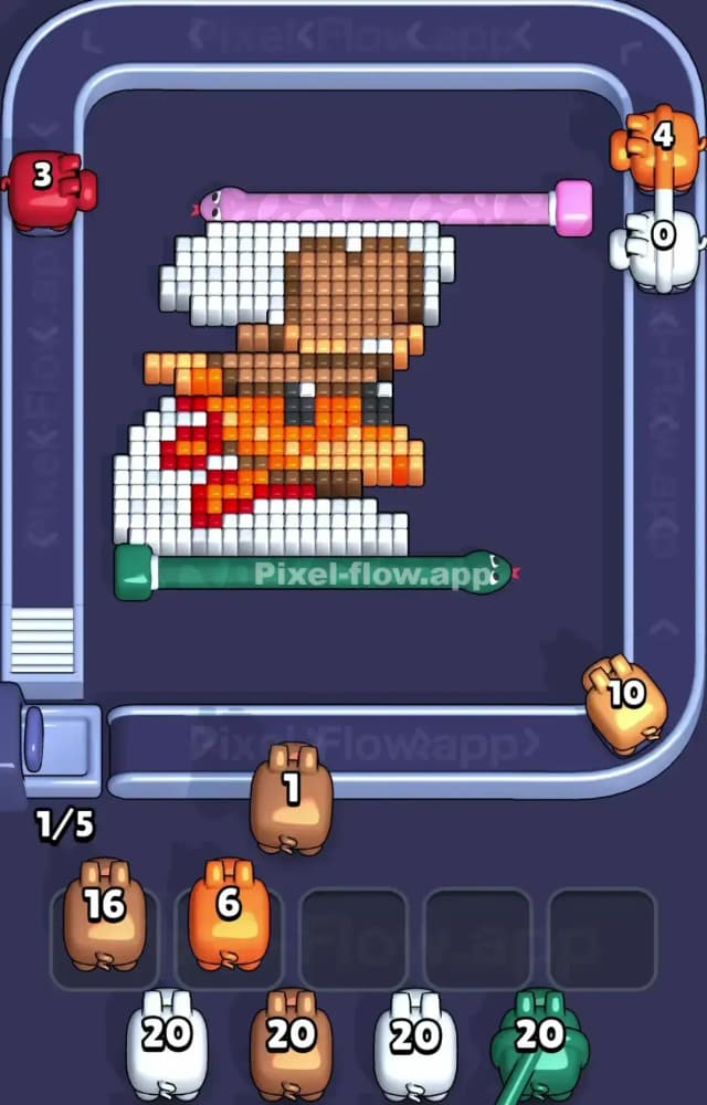 Pixel Flow Level 1331 Solution 2