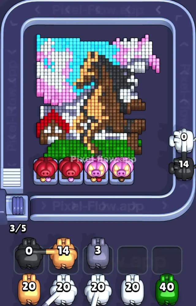 Pixel Flow Level 1285 Solution 1