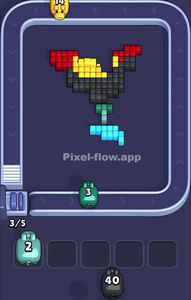Pixel Flow Level 901 Solution 3