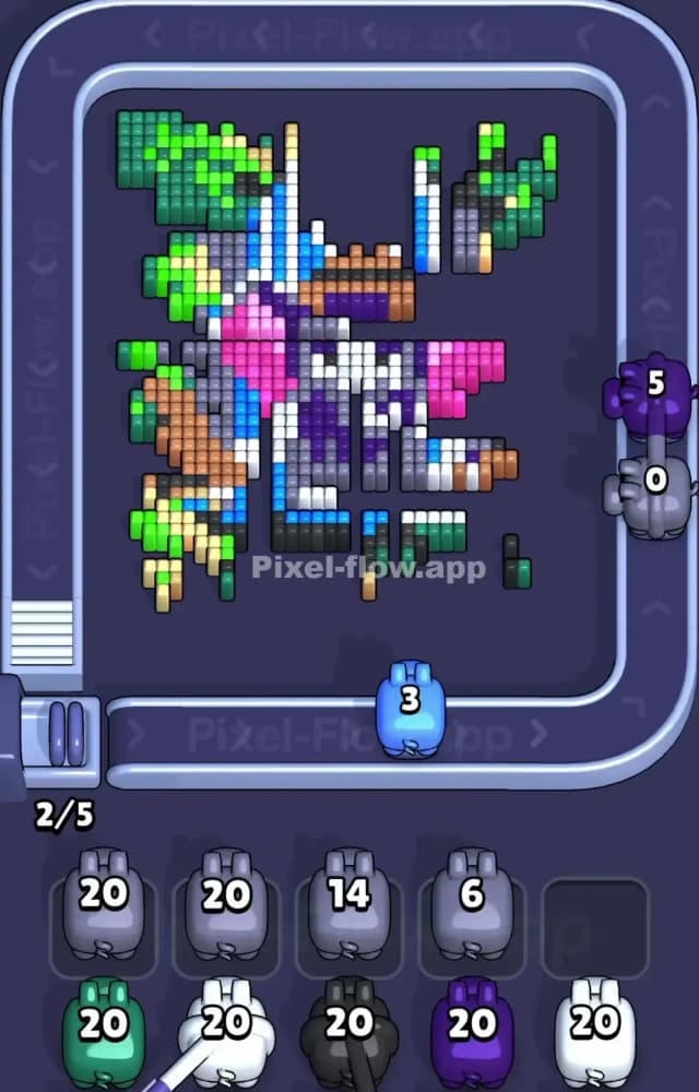 Pixel Flow Level 1329 Solution 2