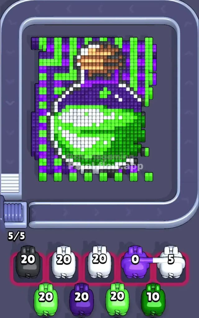 Pixel Flow Level 606 Solution 1