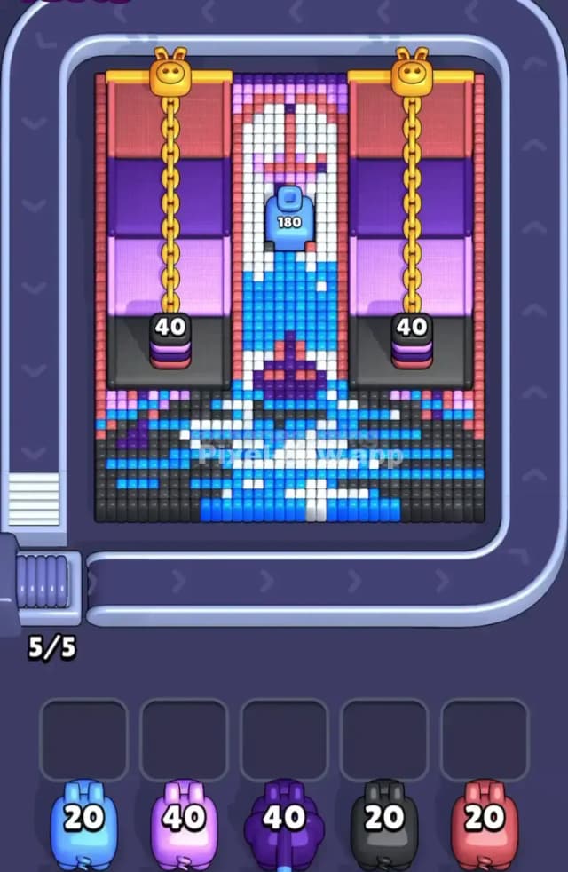 Pixel Flow Level 1736 Gameplay