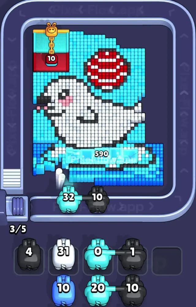 Pixel Flow Level 1206 Solution 1