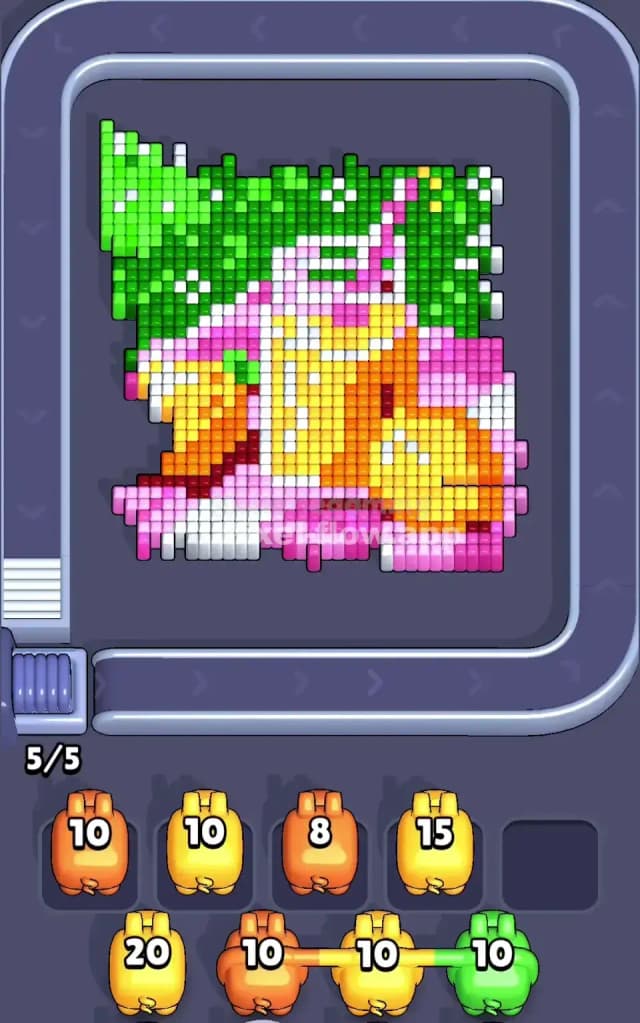 Pixel Flow Level 743 Solution 1