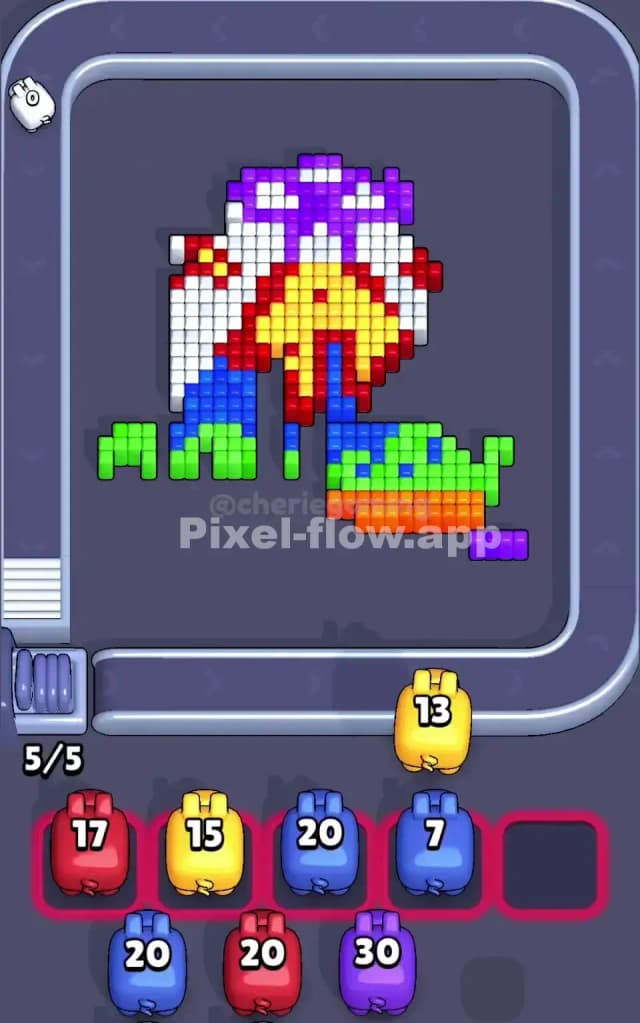 Pixel Flow Level 24 Solution 2