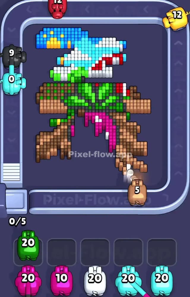 Pixel Flow Level 1013 Solution 2