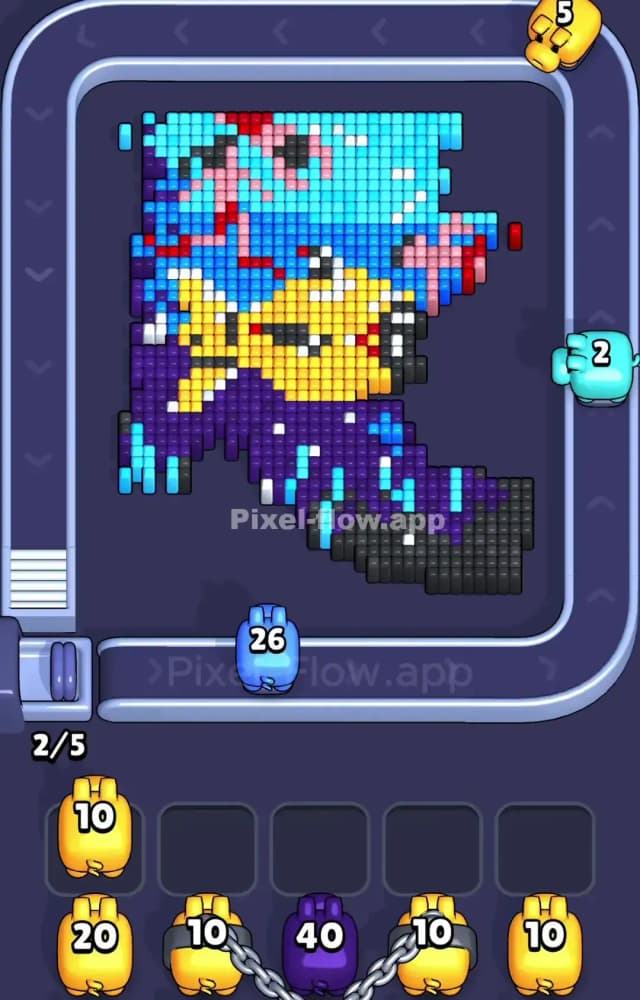 Pixel Flow Level 999 Solution 1