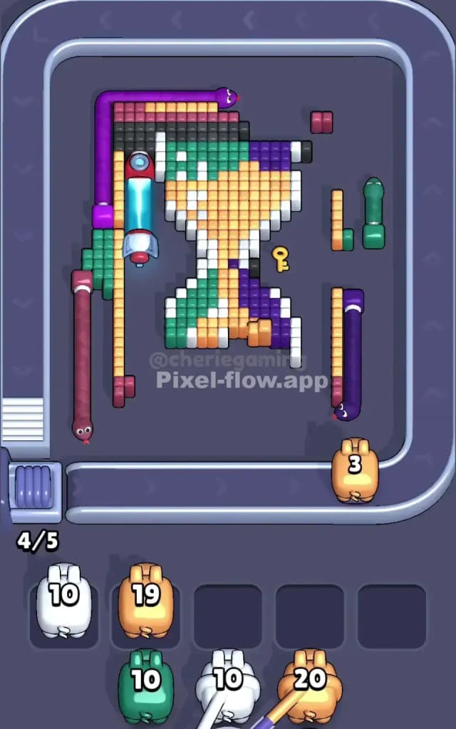 Pixel Flow Level 628 Solution 2