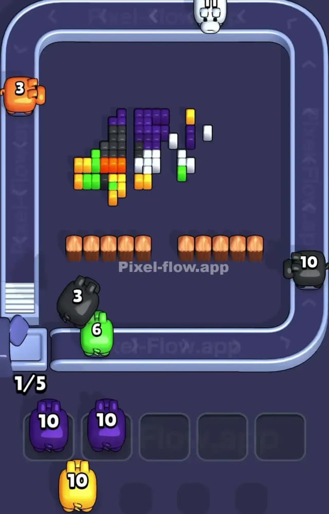 Pixel Flow Level 1297 Solution 3