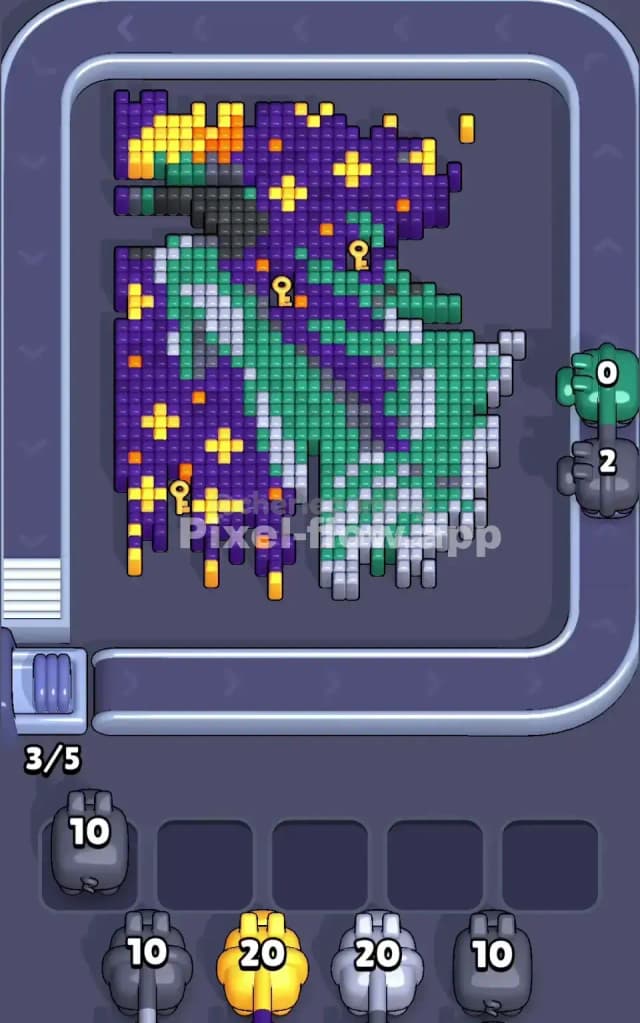 Pixel Flow Level 223 Solution 1