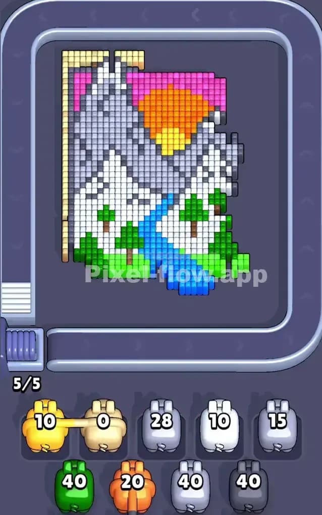 Pixel Flow Level 283 Solution 1