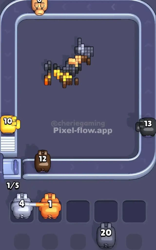 Pixel Flow Level 308 Solution 3