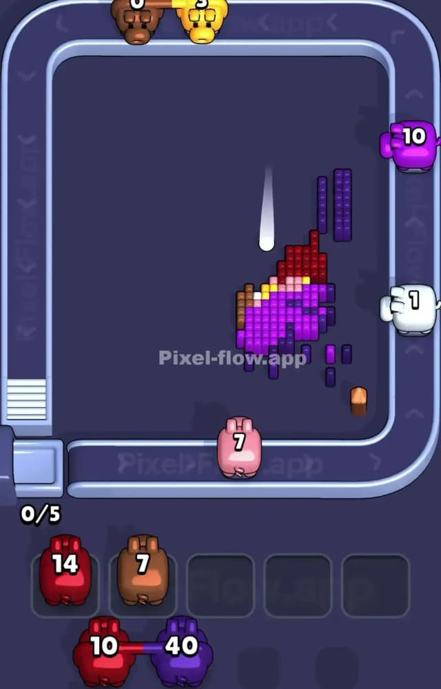 Pixel Flow Level 1469 Solution 3