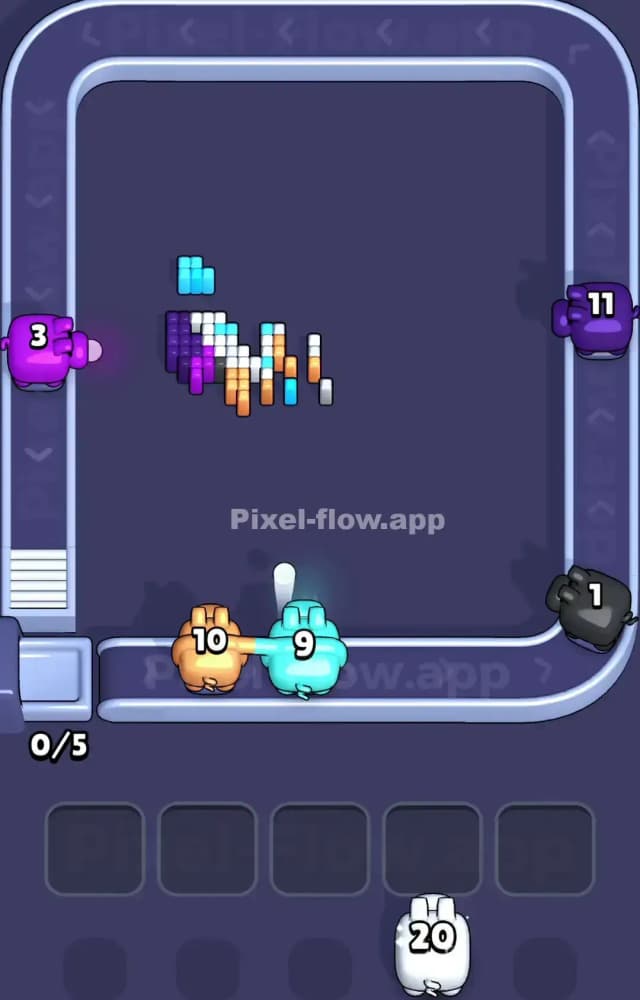 Pixel Flow Level 1025 Solution 3