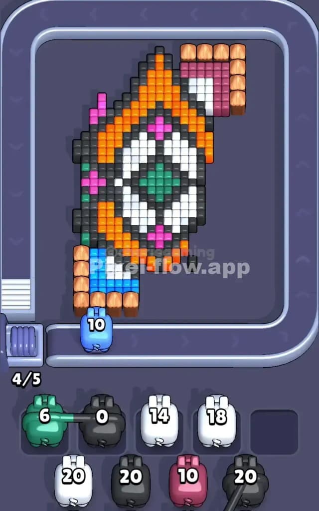 Pixel Flow Level 123 Solution 1