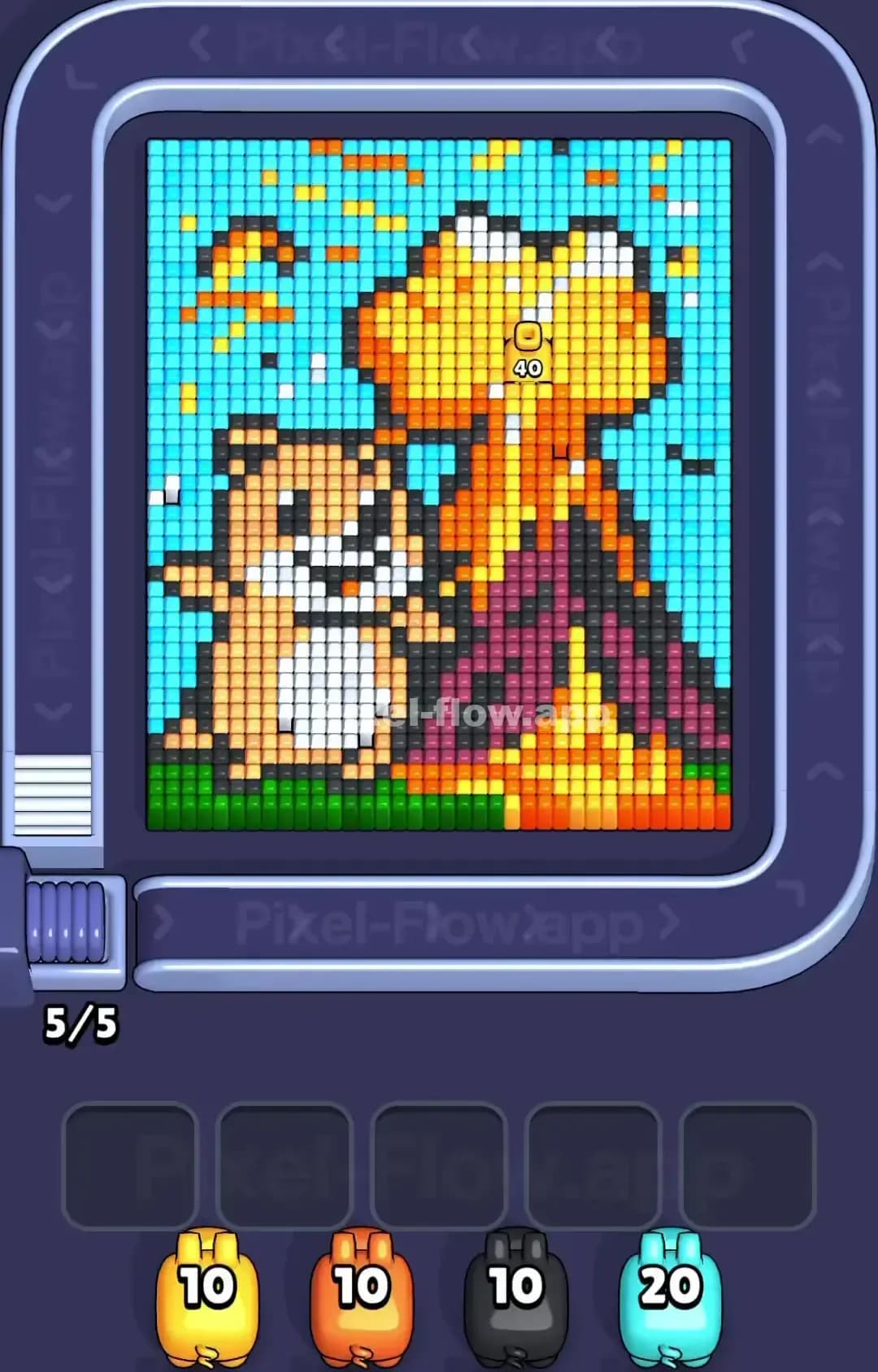Pixel Flow Level 1418 Screenshot