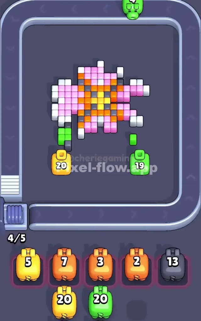 Pixel Flow Level 115 Solution 2