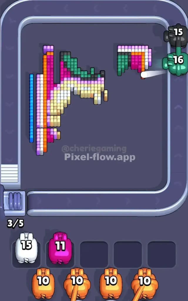Pixel Flow Level 672 Solution 3