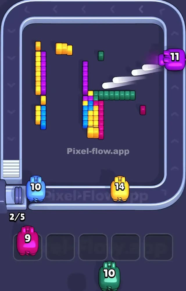 Pixel Flow Level 1001 Solution 3