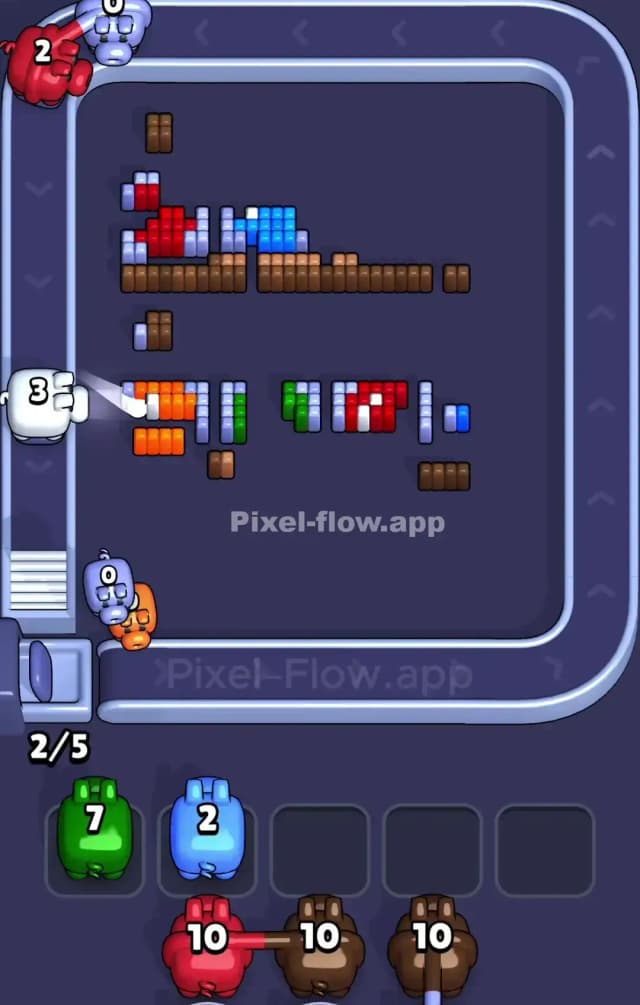 Pixel Flow Level 844 Solution 3