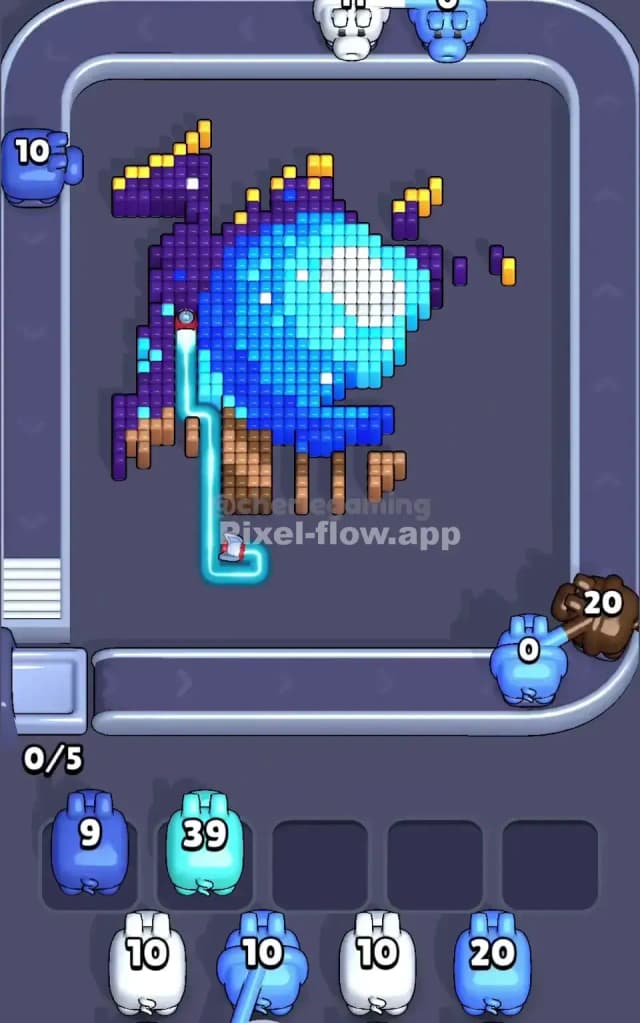 Pixel Flow Level 623 Solution 2