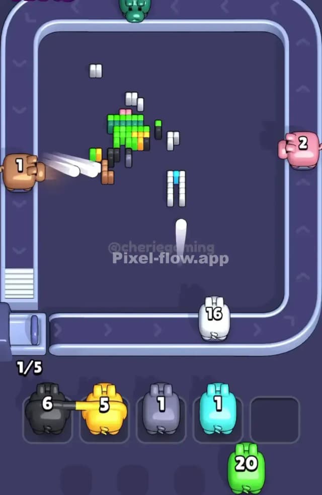 Pixel Flow Level 1636 Solution 3