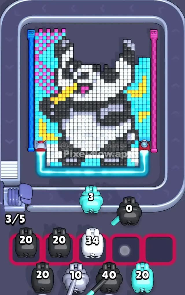 Pixel Flow Level 605 Solution 1