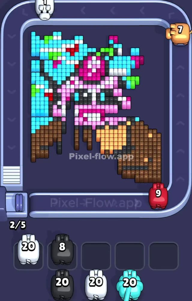 Pixel Flow Level 942 Solution 2