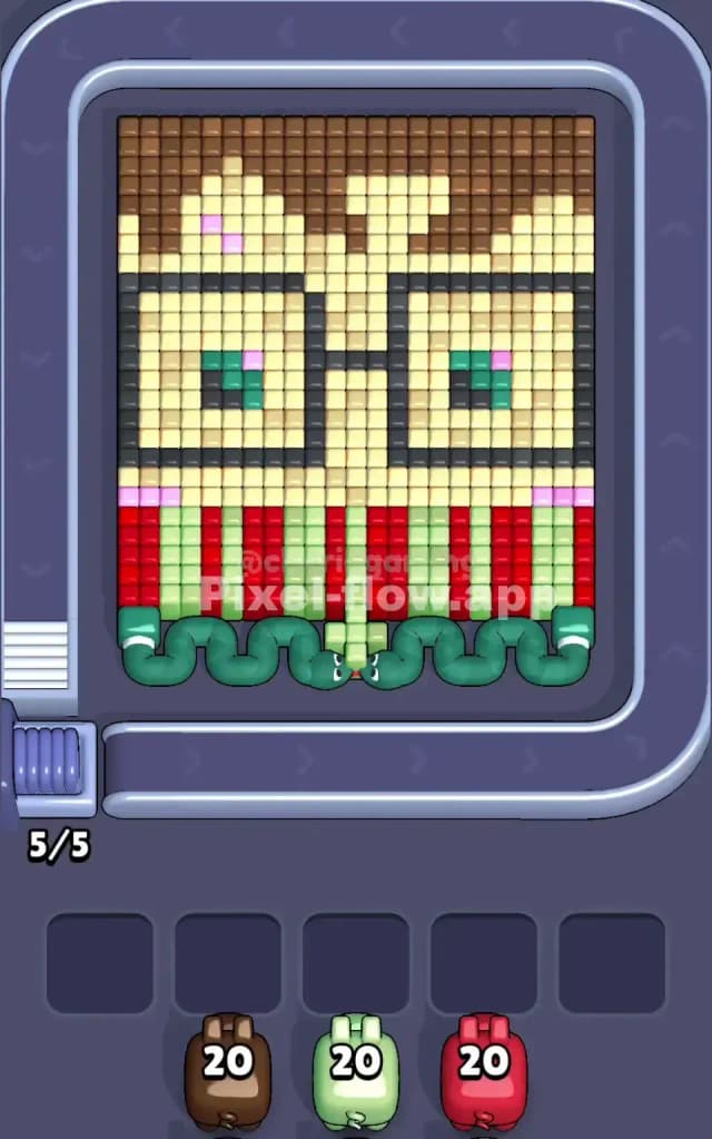 Pixel Flow Level 155 Gameplay