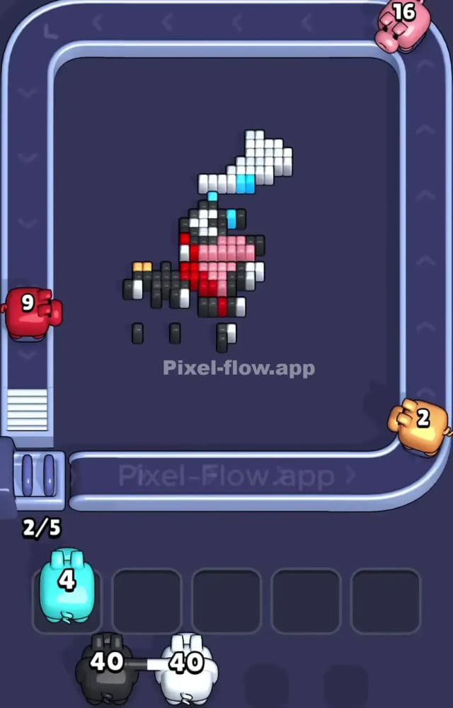 Pixel Flow Level 998 Solution 3
