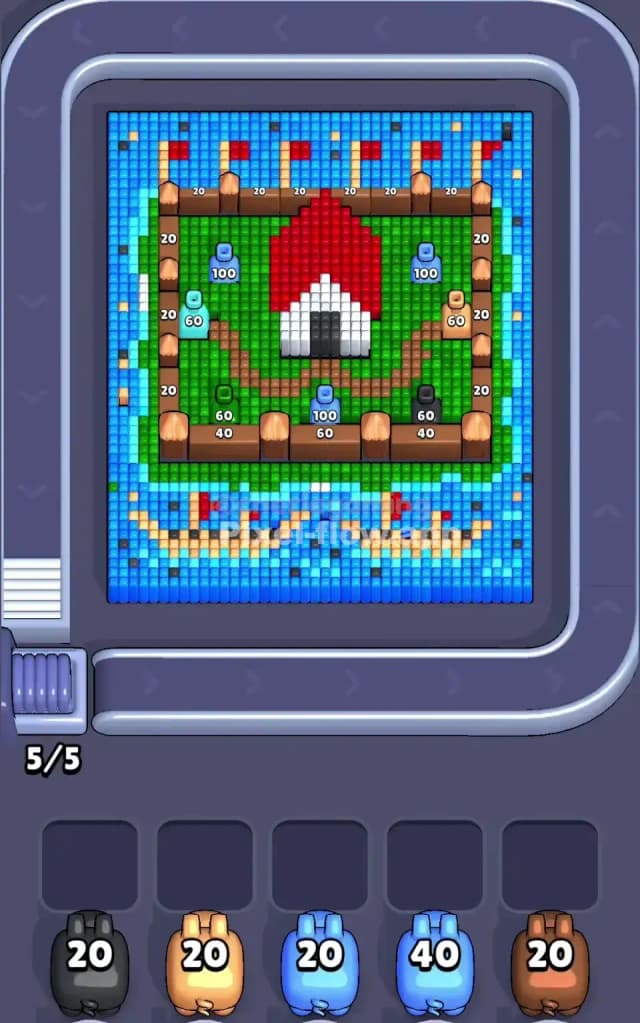 Pixel Flow Level 661 Gameplay