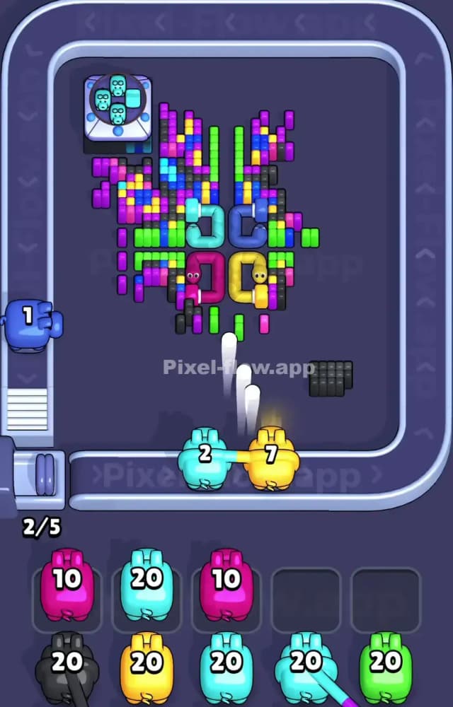 Pixel Flow Level 1046 Solution 2